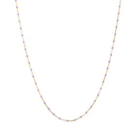 18" Peony Tiny Dot Chain Necklace