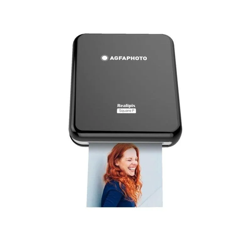 Agfa Realipix Square P Portable Photo Printer - Black | ASQP33BK