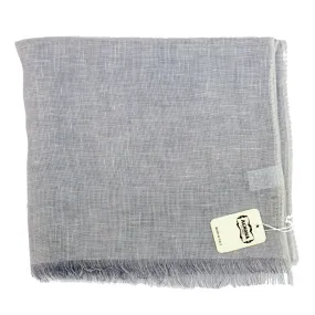 Agnona Scarf Gray - Linen Silk Shawl