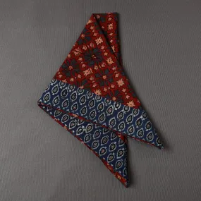 Ajrakh Block Printed Cotton Bandana