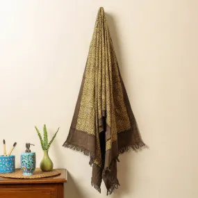 Ajrakh Block Printed Handloom Cotton Towel