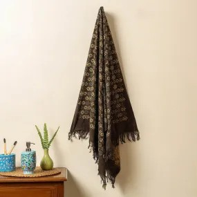 Ajrakh Block Printed Handloom Cotton Towel