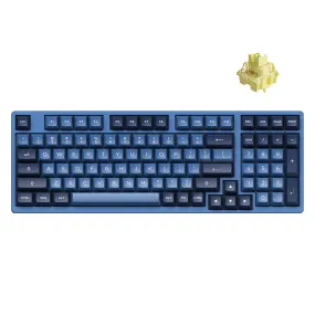 Akko Ocean Star 3098B Plus Multi-Mode Cherry North-Facing RGB Hot-Swappable Mechanical Keyboard (Akko V3 Cream Yellow Pro)