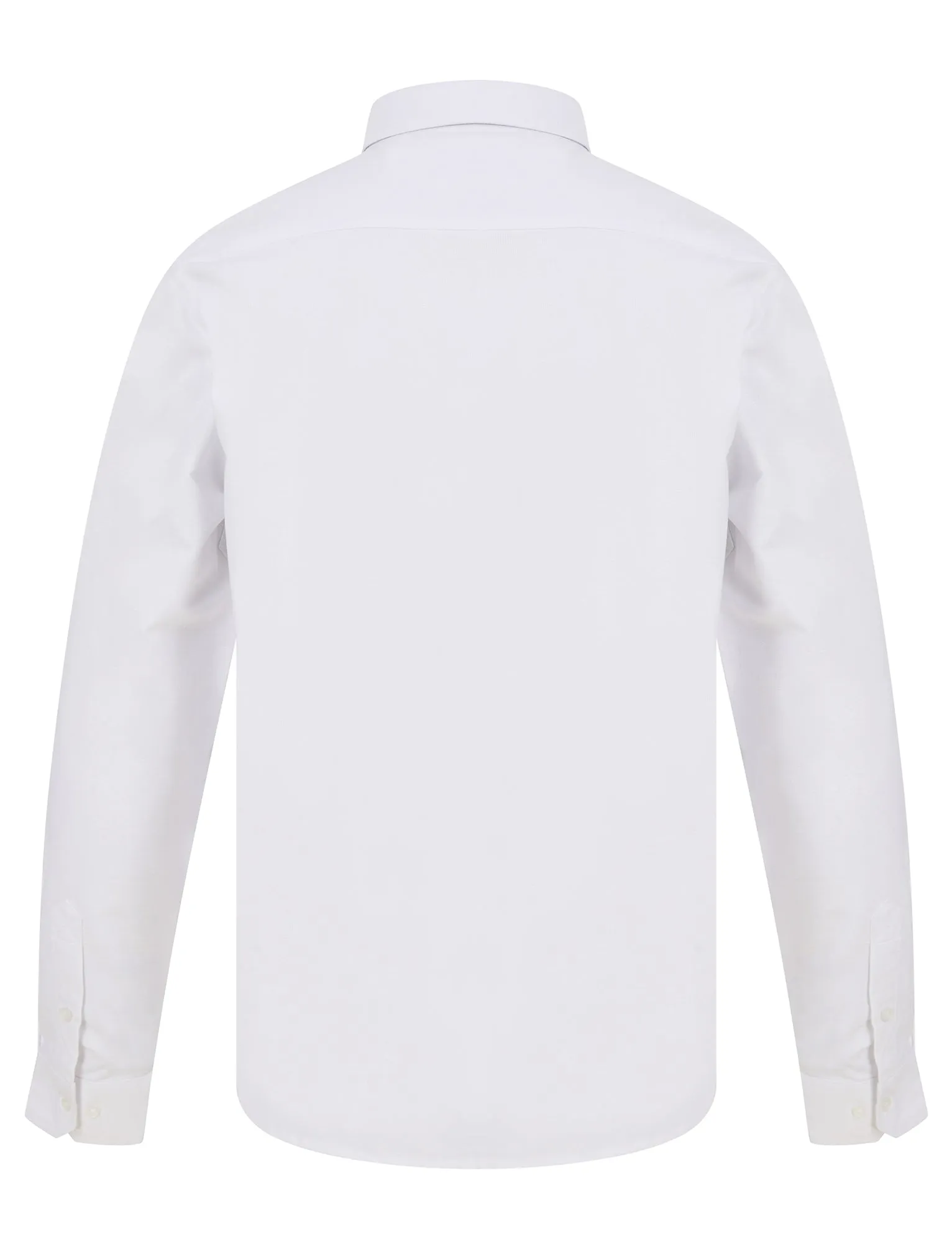 Augustus Oxford Cotton Twill Long Sleeve Shirt in White - Tokyo Laundry