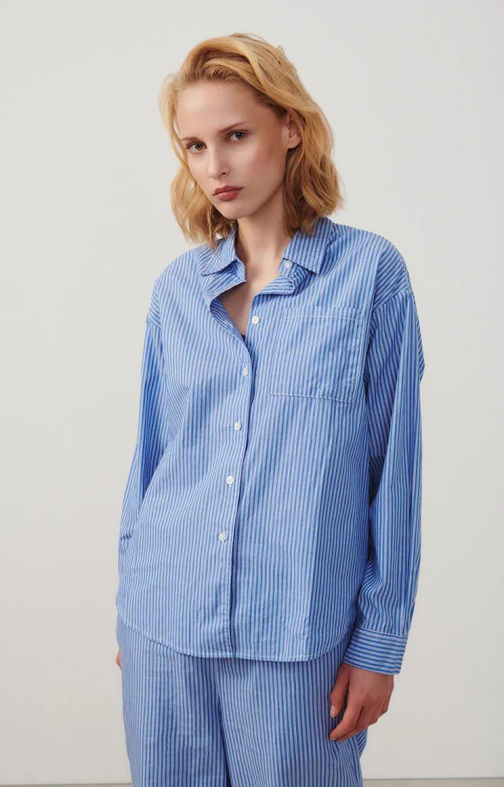 AV Zatybay Striped Shirt in Aqua