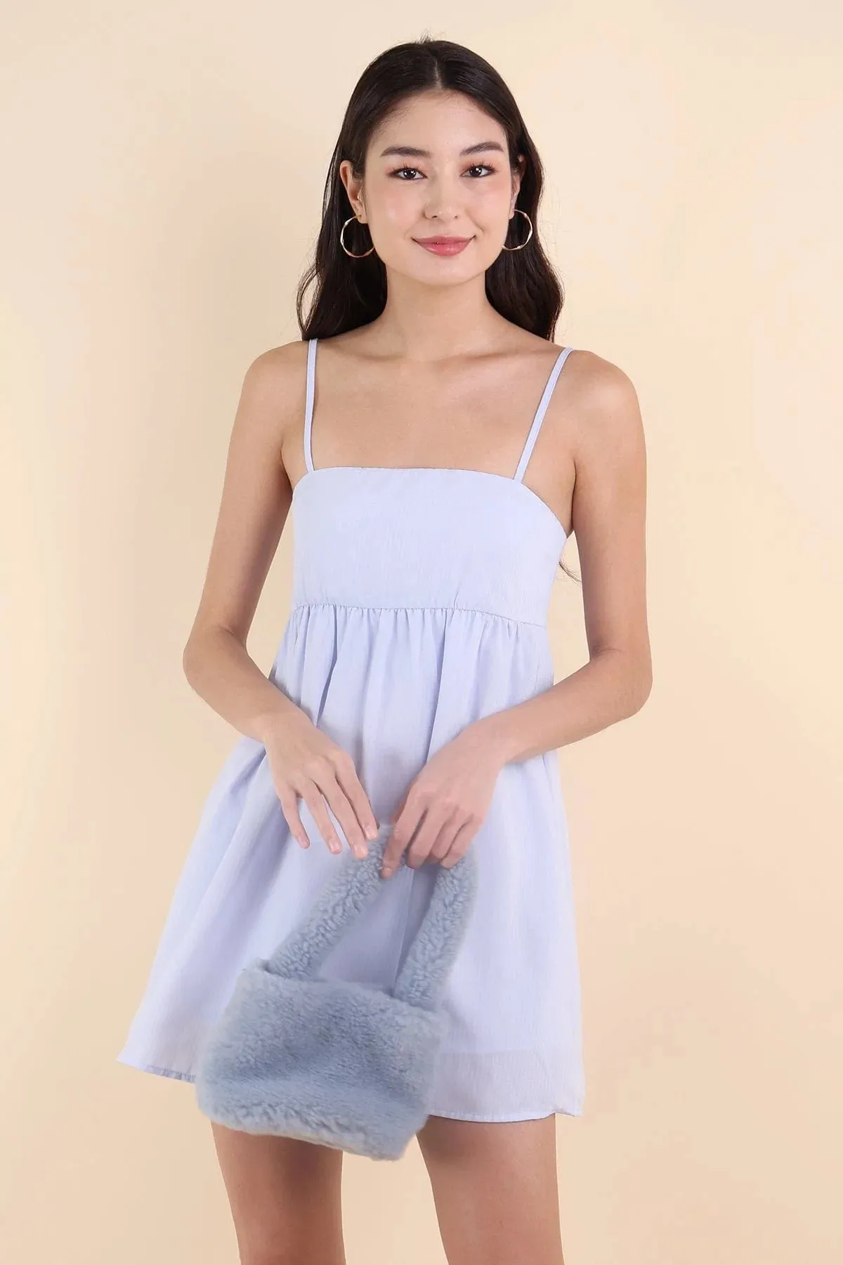 BELLUNA BABYDOLL DRESS IN PERIWINKLE