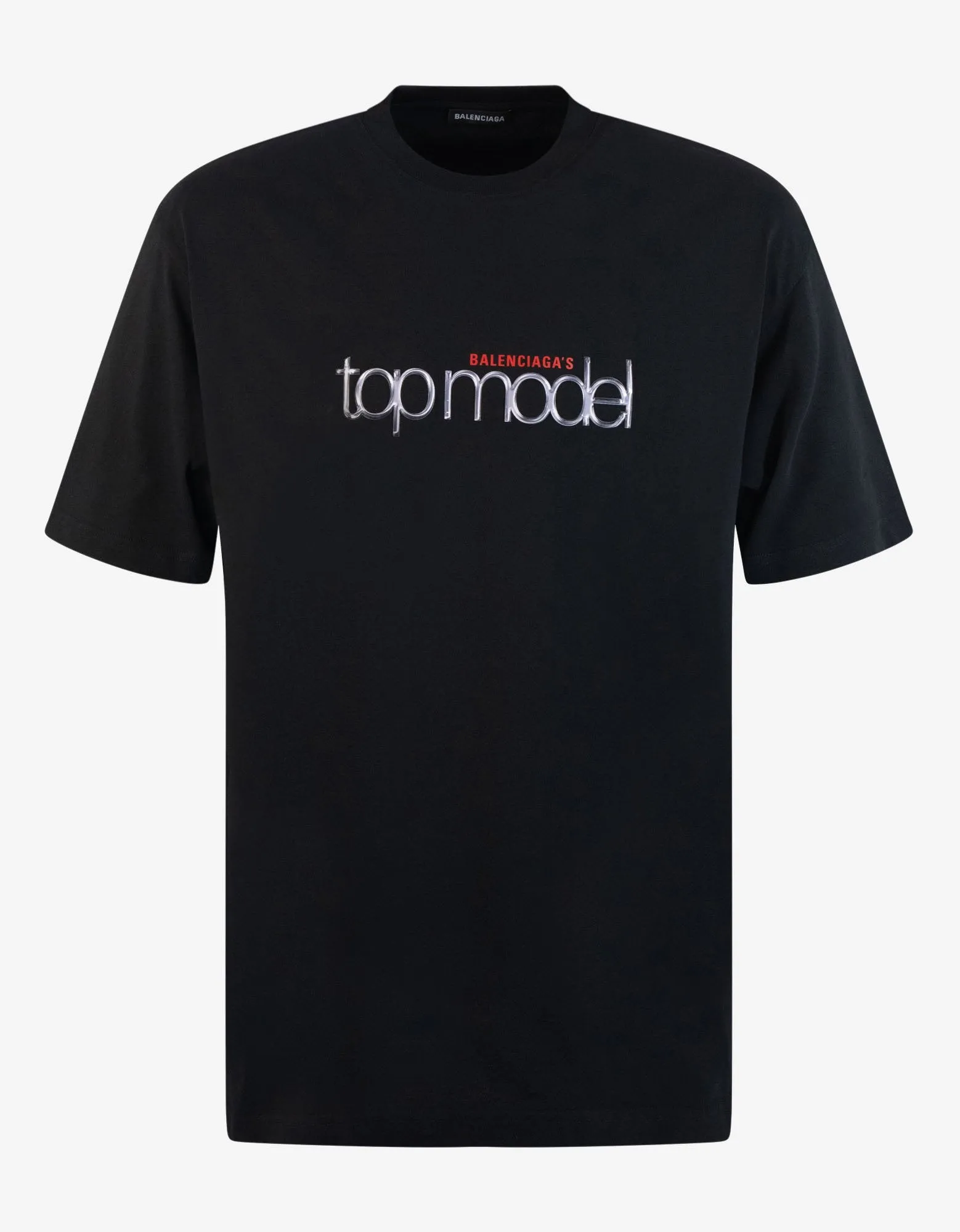 Black Top Model Medium Fit T-Shirt -