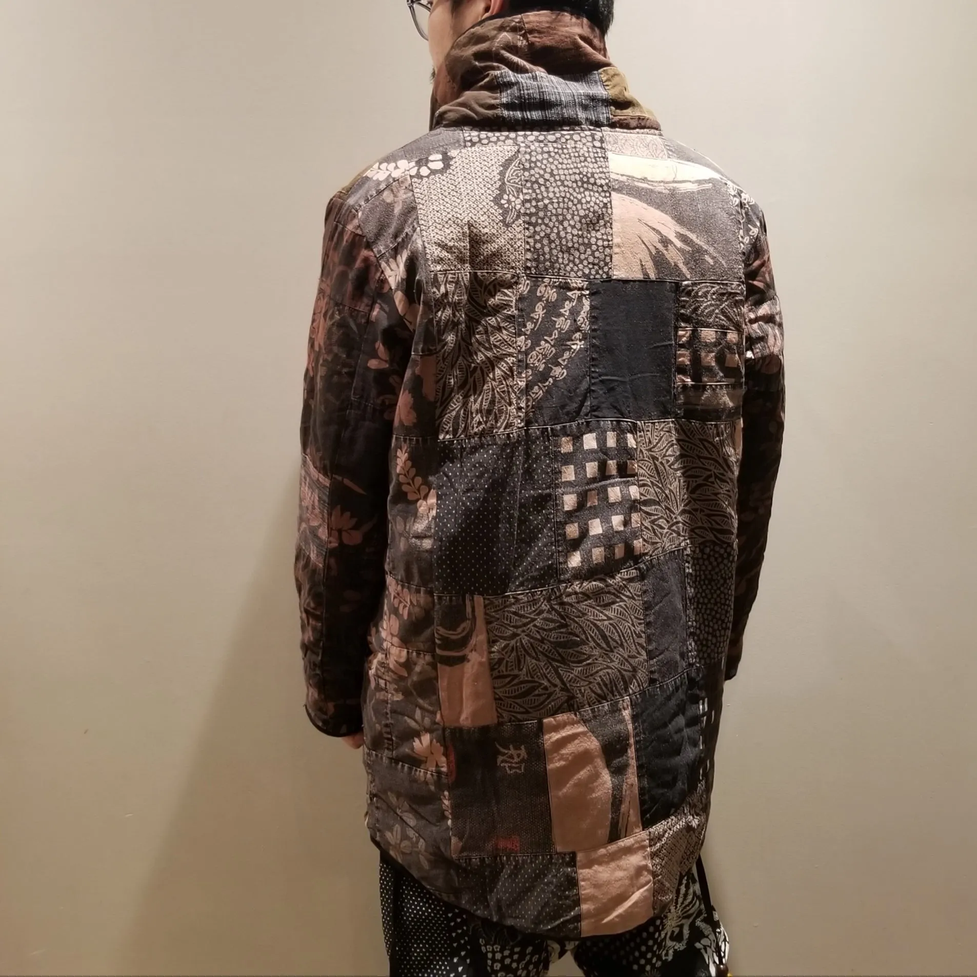 Brown Tone Patchwork Winter Jacket 1of1