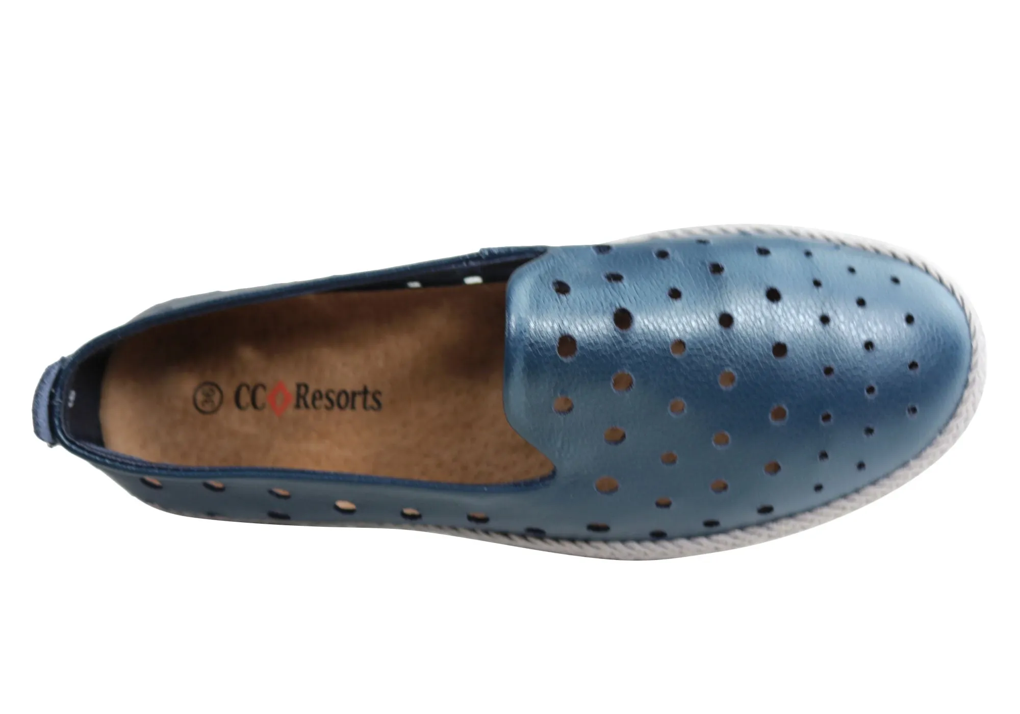 CC Resorts Reece Womens Comfortable Leather Casual Flats