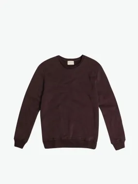 Crew Neck Sweatshirt Burgundy