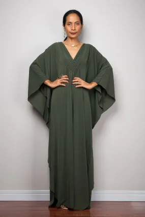 Dark Green kaftan