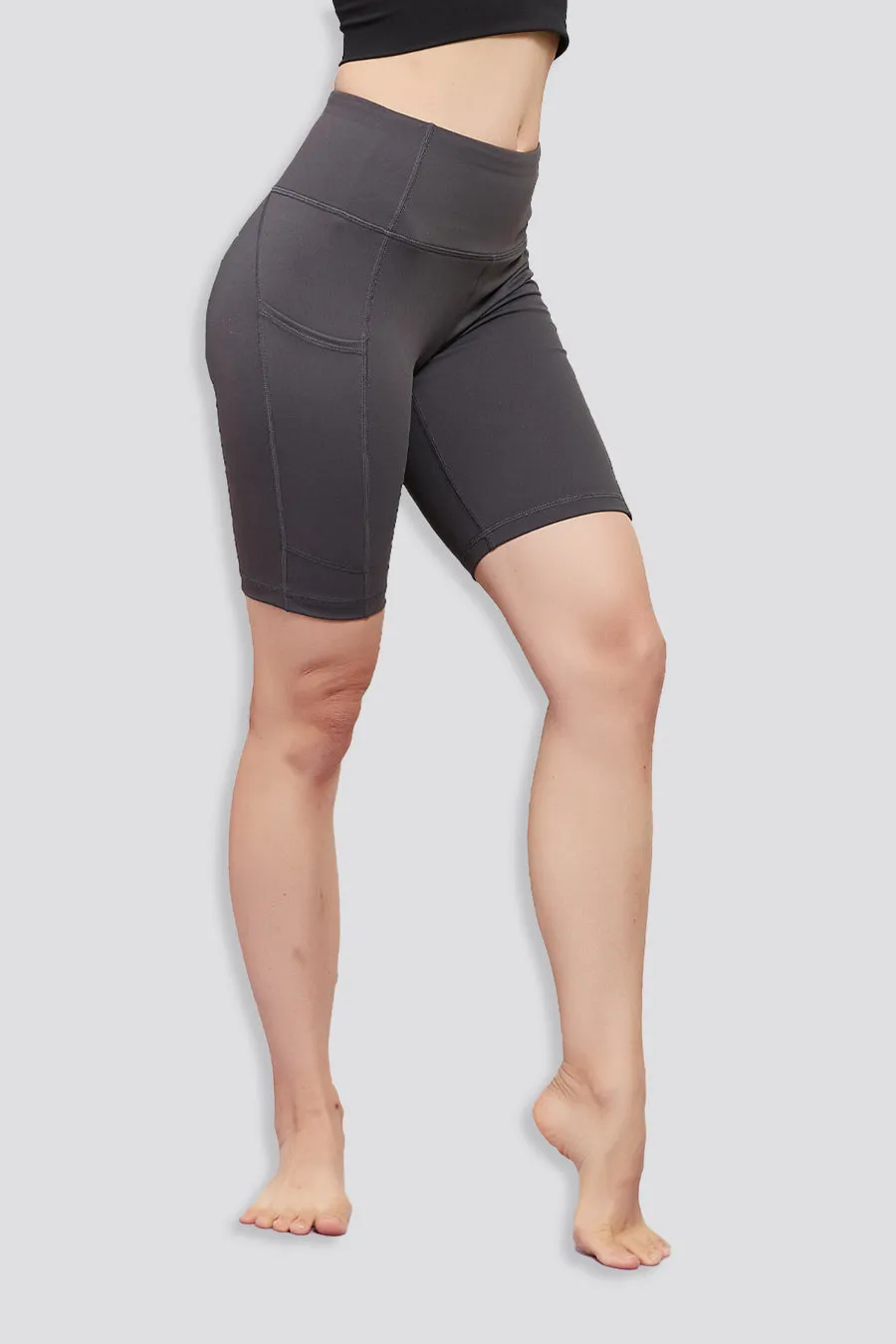 Essential High Waisted Yoga Shorts 8