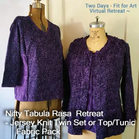 Fashion Duo - Nifty Tabula Rasa Knit Twin Set or Top ~ Fit For Art