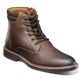 Florsheim NORWALK Plain Toe Brown CH Lace Up Boots