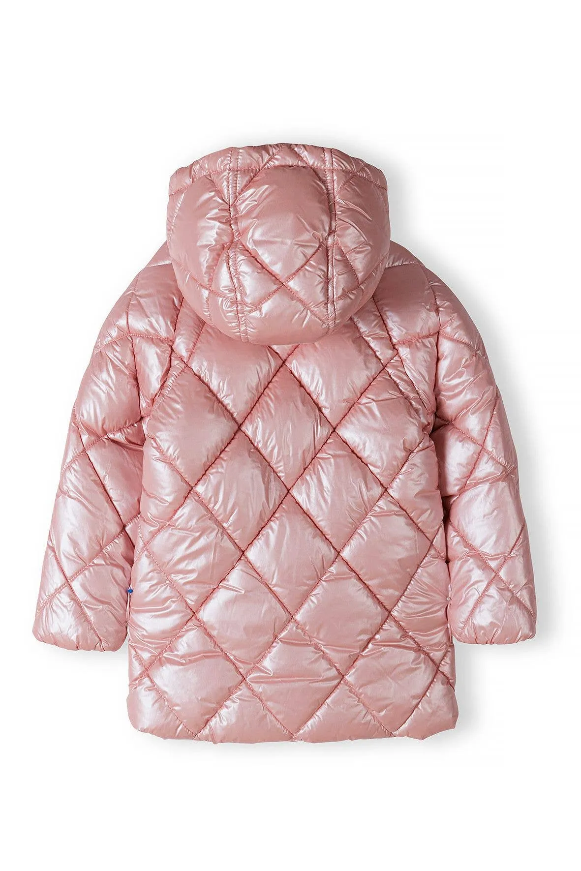 Girls Metallic Puffer Coat Baby Pink *In store now*