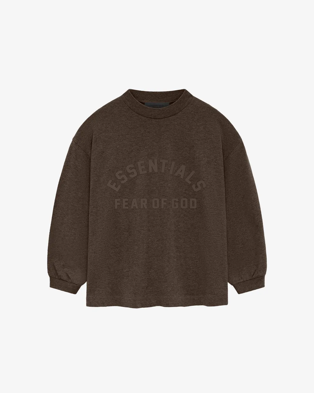 Kids Essentials L/S Tee Heather Wood