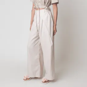 Lakbay Pants Beige Pinstripes