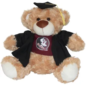 Mascot Factory Florida State Cap and Gown 10" Plush Bear