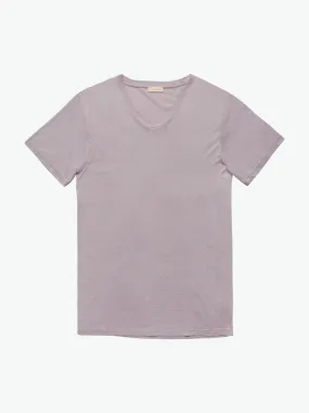 Modal Blend V-neck T-shirt Pastel Mauve