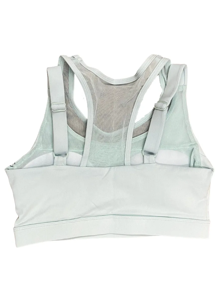 Mono B GREEN Mesh Overlay Sports Bra AT8084