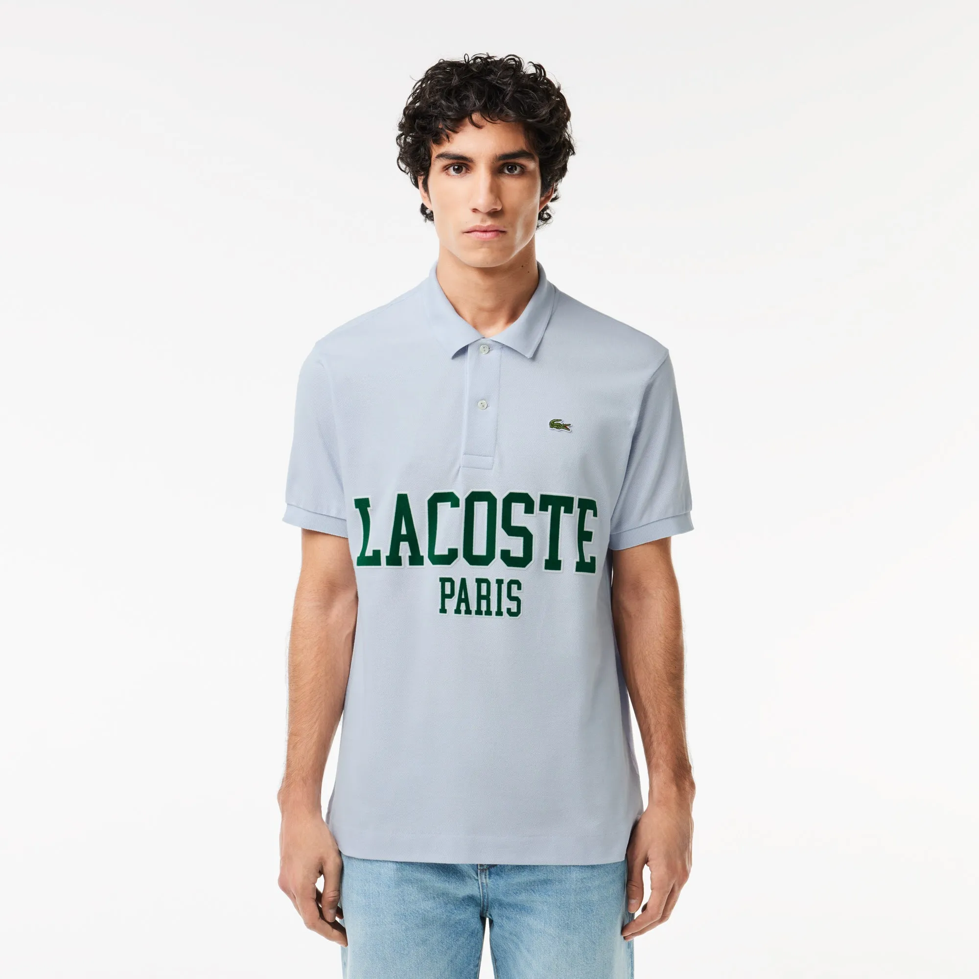 Original L.12.12 Lacoste Flocked Pique Polo Shirt