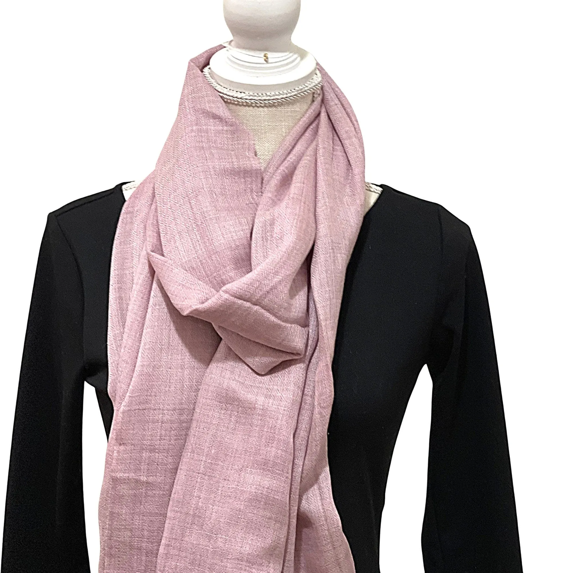 Pink /Lilac Cashmere Shawl, Wrap, Scarf,