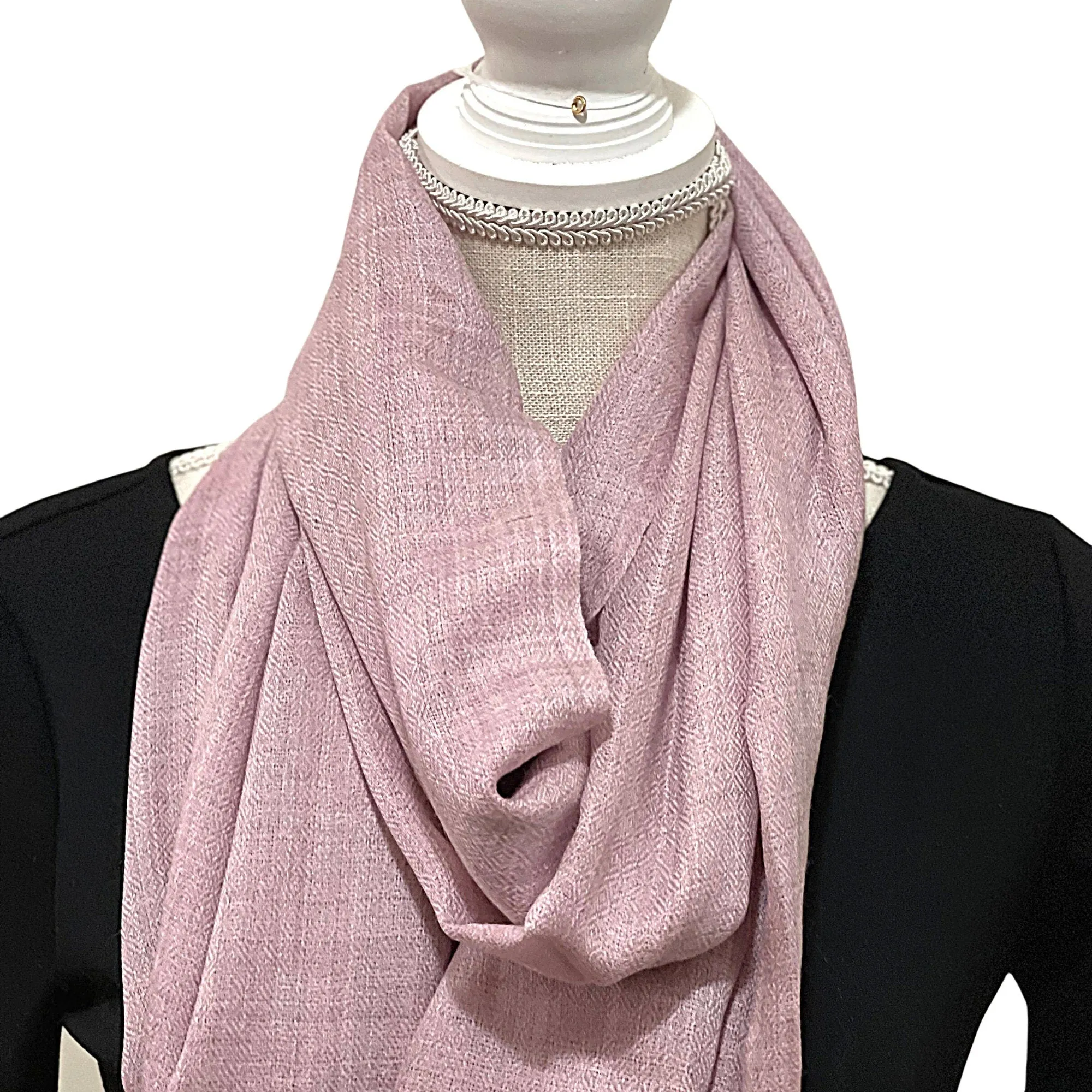 Pink /Lilac Cashmere Shawl, Wrap, Scarf,