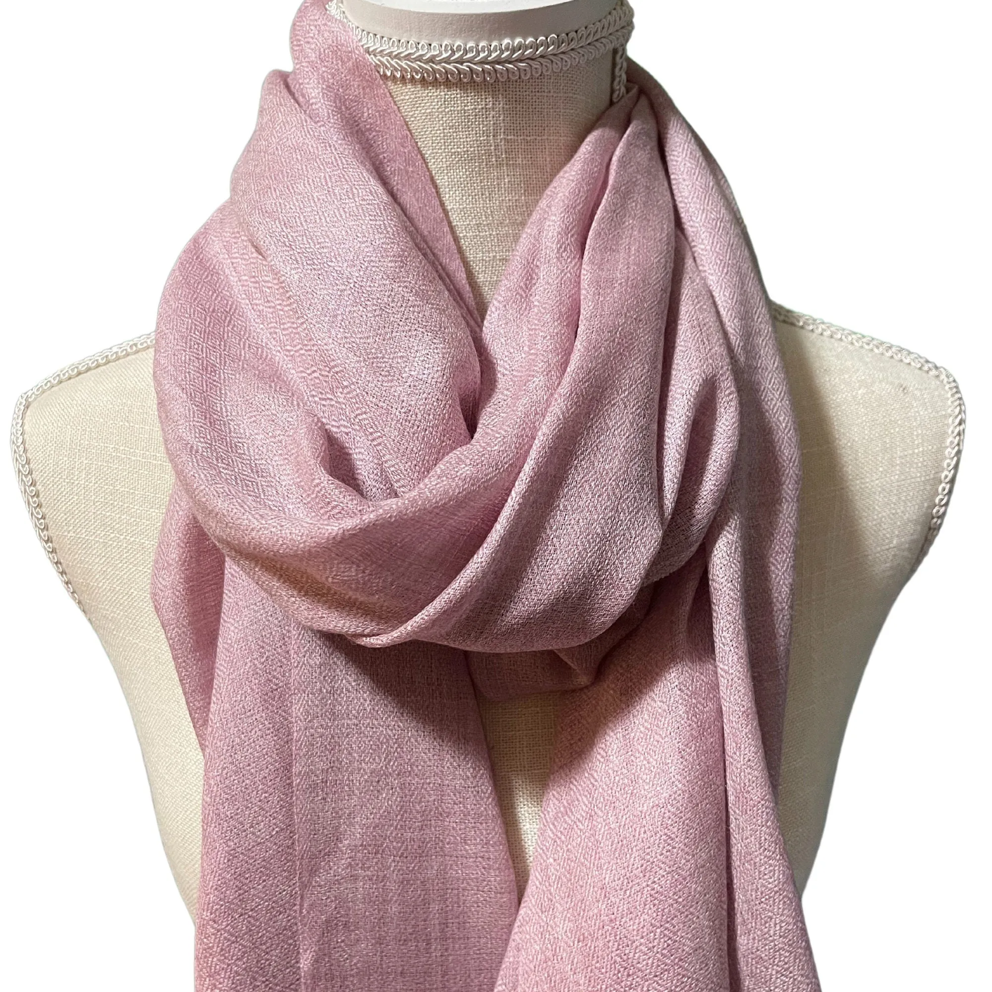 Pink /Lilac Cashmere Shawl, Wrap, Scarf,