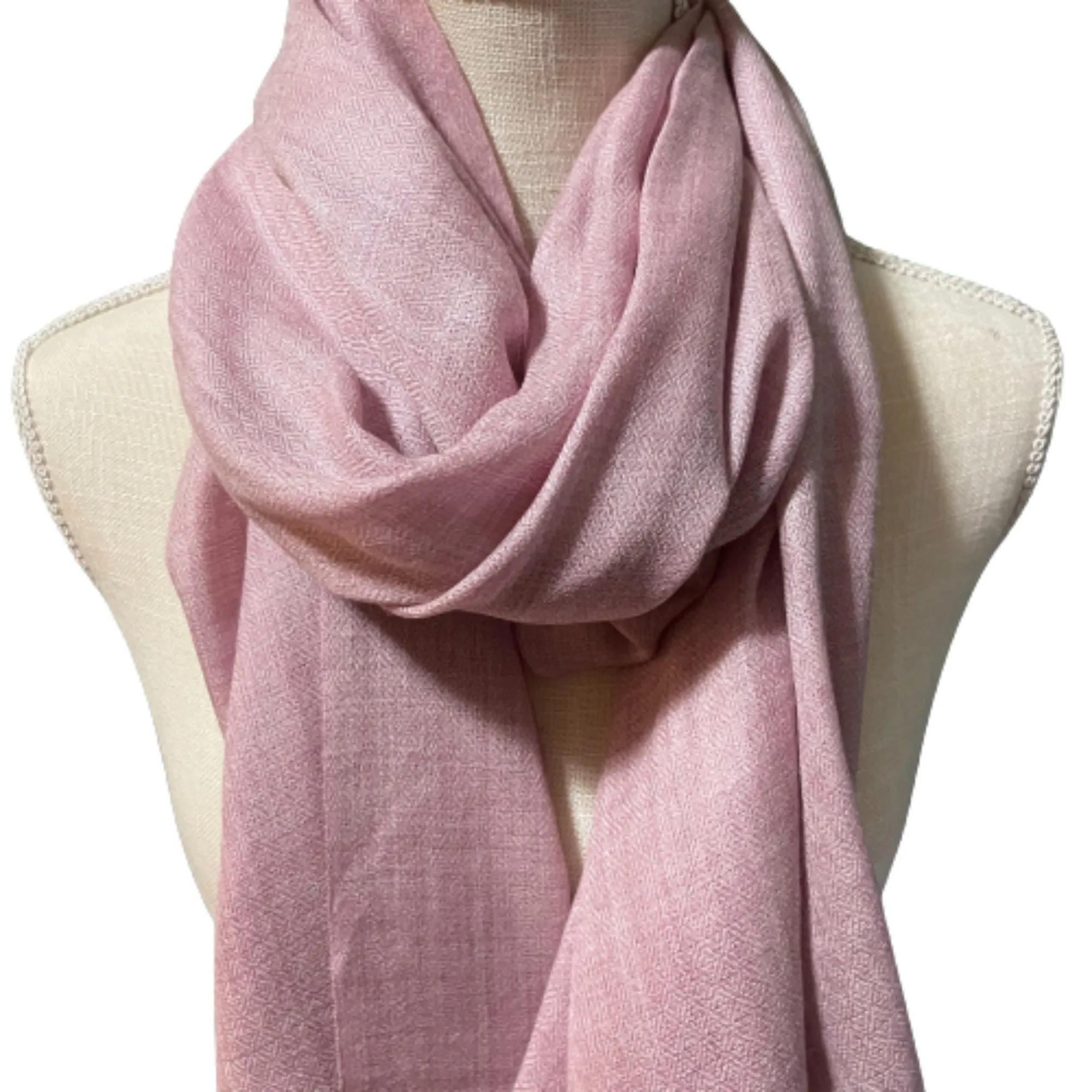 Pink /Lilac Cashmere Shawl, Wrap, Scarf,