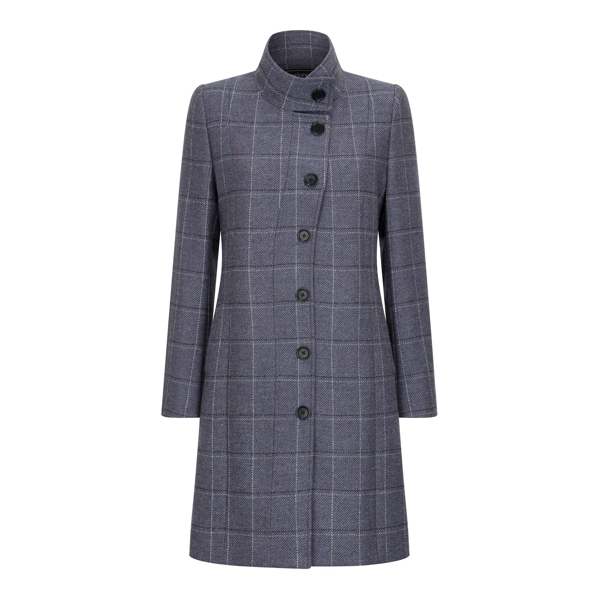 Sinead Navy Thirsk Tweed Coat