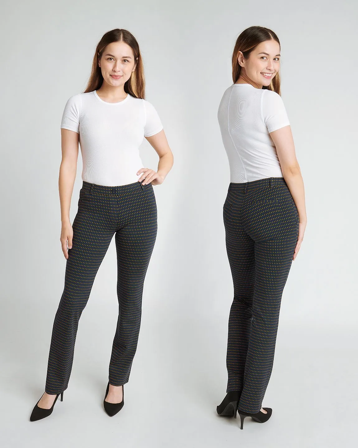 Straight-Leg | Two-Pocket Dress Pant Yoga Pants (Versailles)