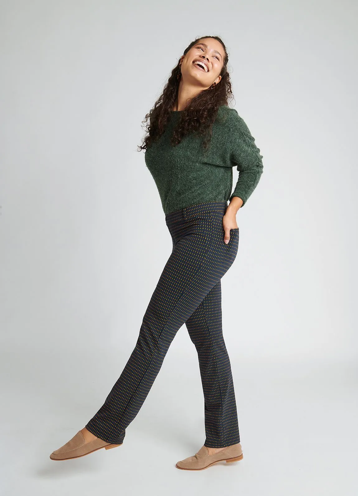 Straight-Leg | Two-Pocket Dress Pant Yoga Pants (Versailles)