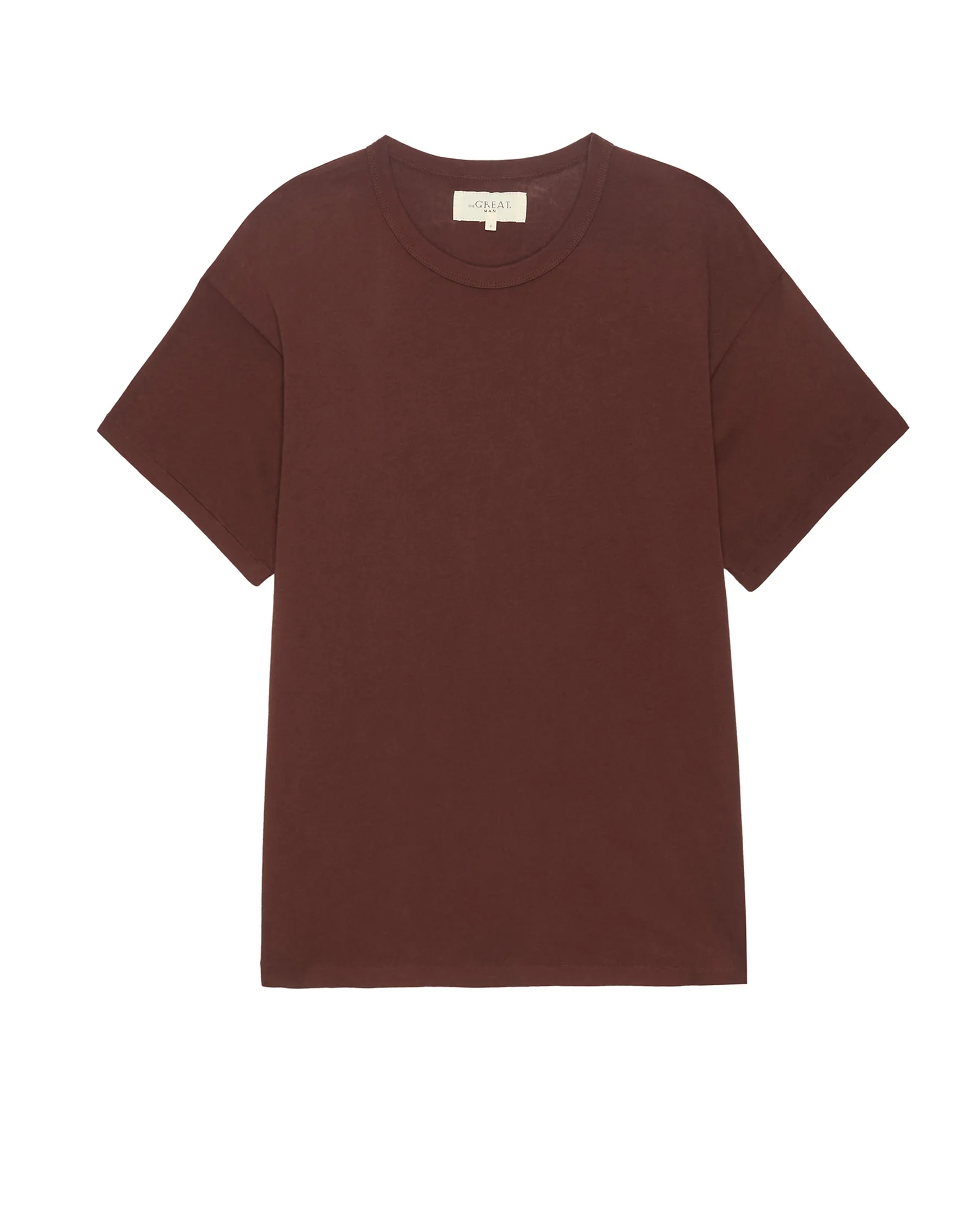 The Men's Boxy Crew. Solid -- Toasted Walnut