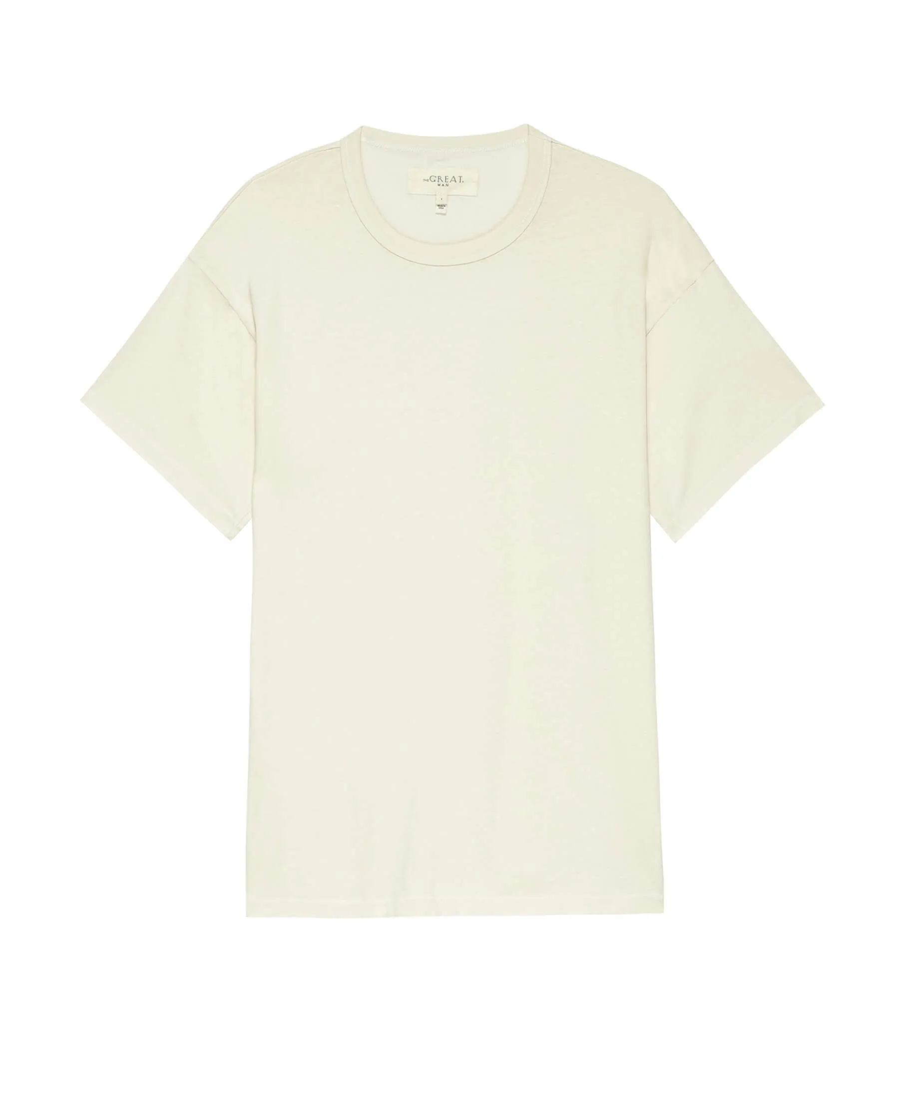 The Men's Boxy Crew. -- WASHED WHITE