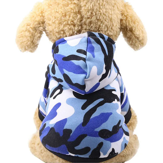 Winter Camouflage Hoodies For Dogs