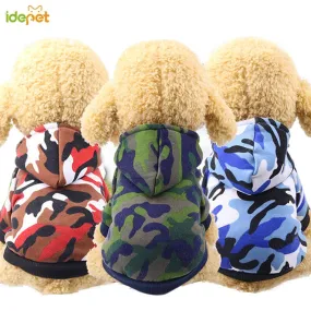 Winter Camouflage Hoodies For Dogs